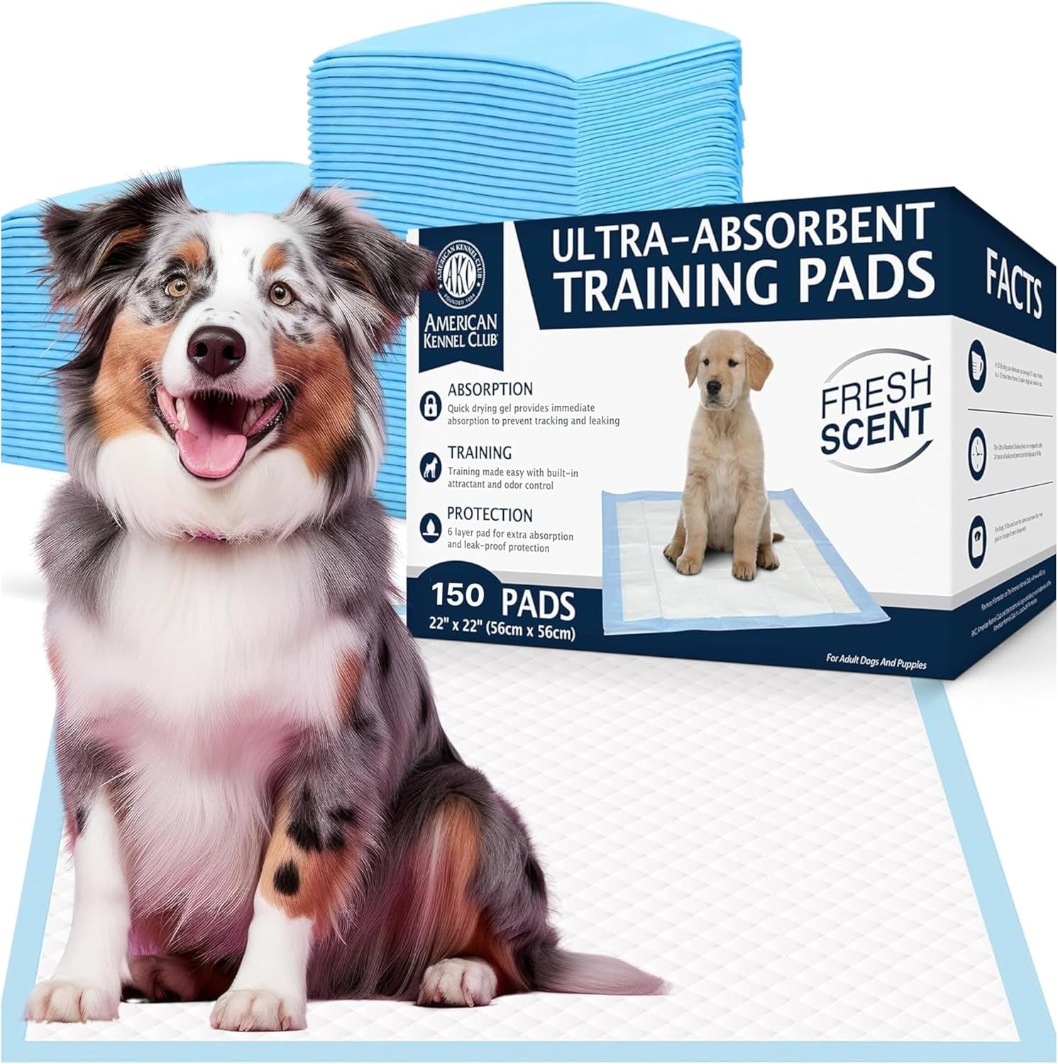 Ultra Absorbent Odor Control Scented Training Pads for Dogs Leak-Proof Quick Dry Gel