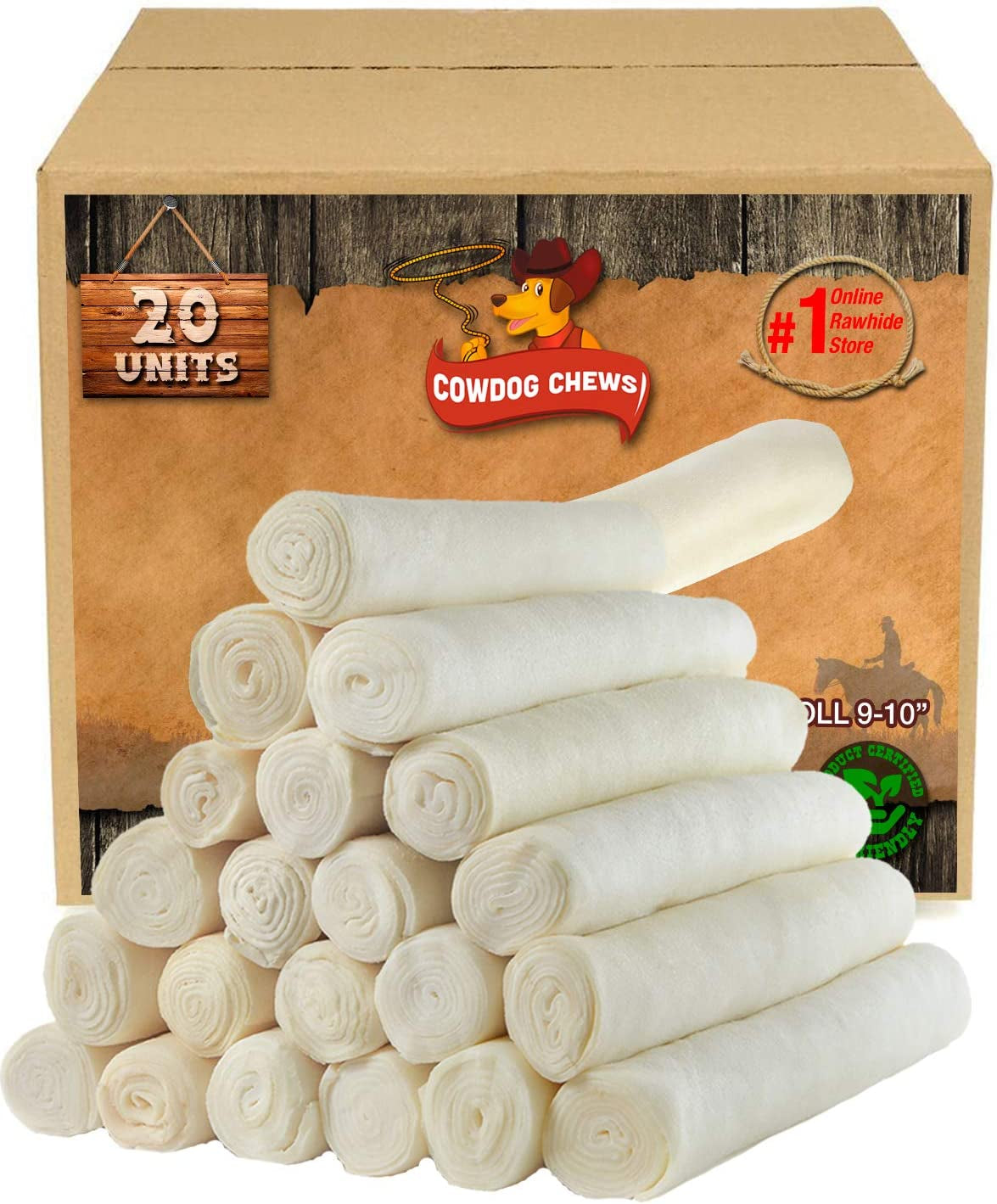 Retriever Roll 9-10 Inch All Natural Rawhide Product