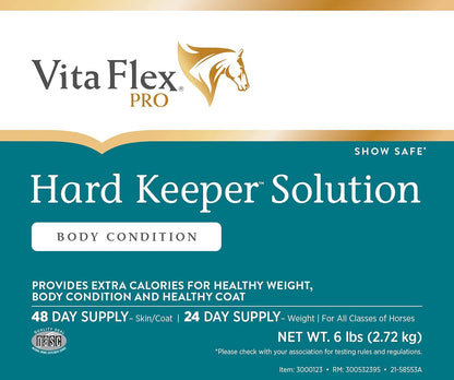 Pro Hard Keeper Solution, Horse Weight Supplement, Extra Calories for Weight and Slow Burning Energy