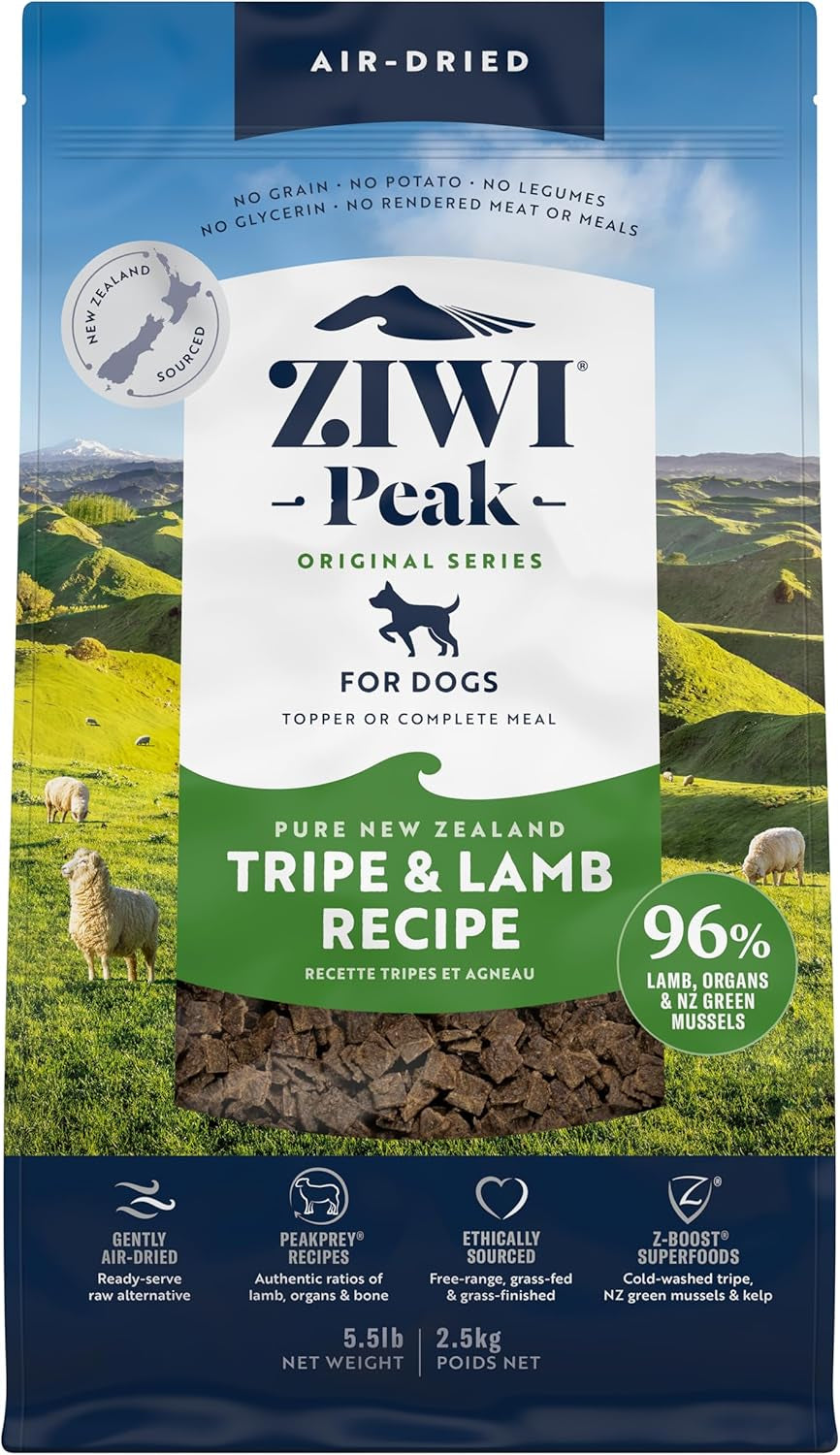 ZIWI Peak Air-Dried Dog Food - All Natural, High Protein, Grain Free, Limited Ingredient with Superfoods