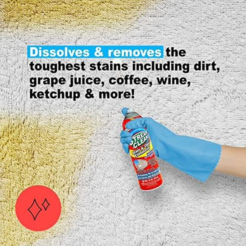 Urine Gone Stream Clean, Carpet Stain and Odor Eliminator - Heavy Duty, Deep Cleaning Enzyme Action, Destroys through Oxidation Catalysis, No Scrubbing Needed