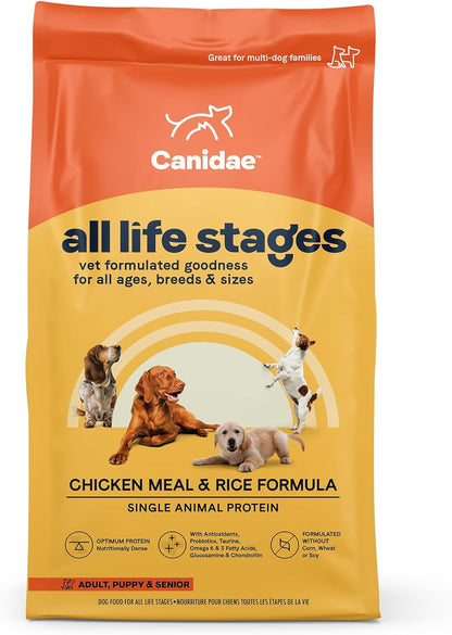 Canidae All Life Stages Premium Dry Dog Food for All Breeds, High Protein Premium Dry Dog Food for All Ages