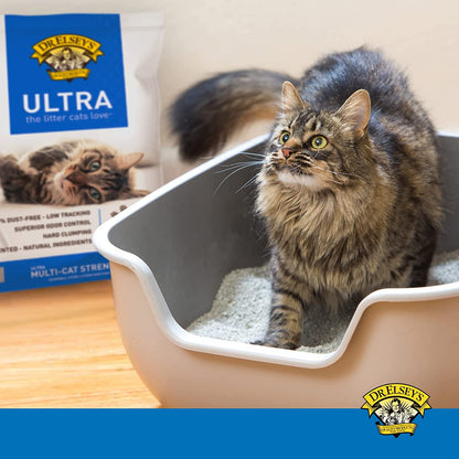 Dr. Elsey'S Cat Litter - Premium Unscented Cat Litter W/ Natural Ingredients - Low Dust Superior Odor Control Cat Litter - Hard Clumping Moisture Absorbing Clay Multi Cat Litter