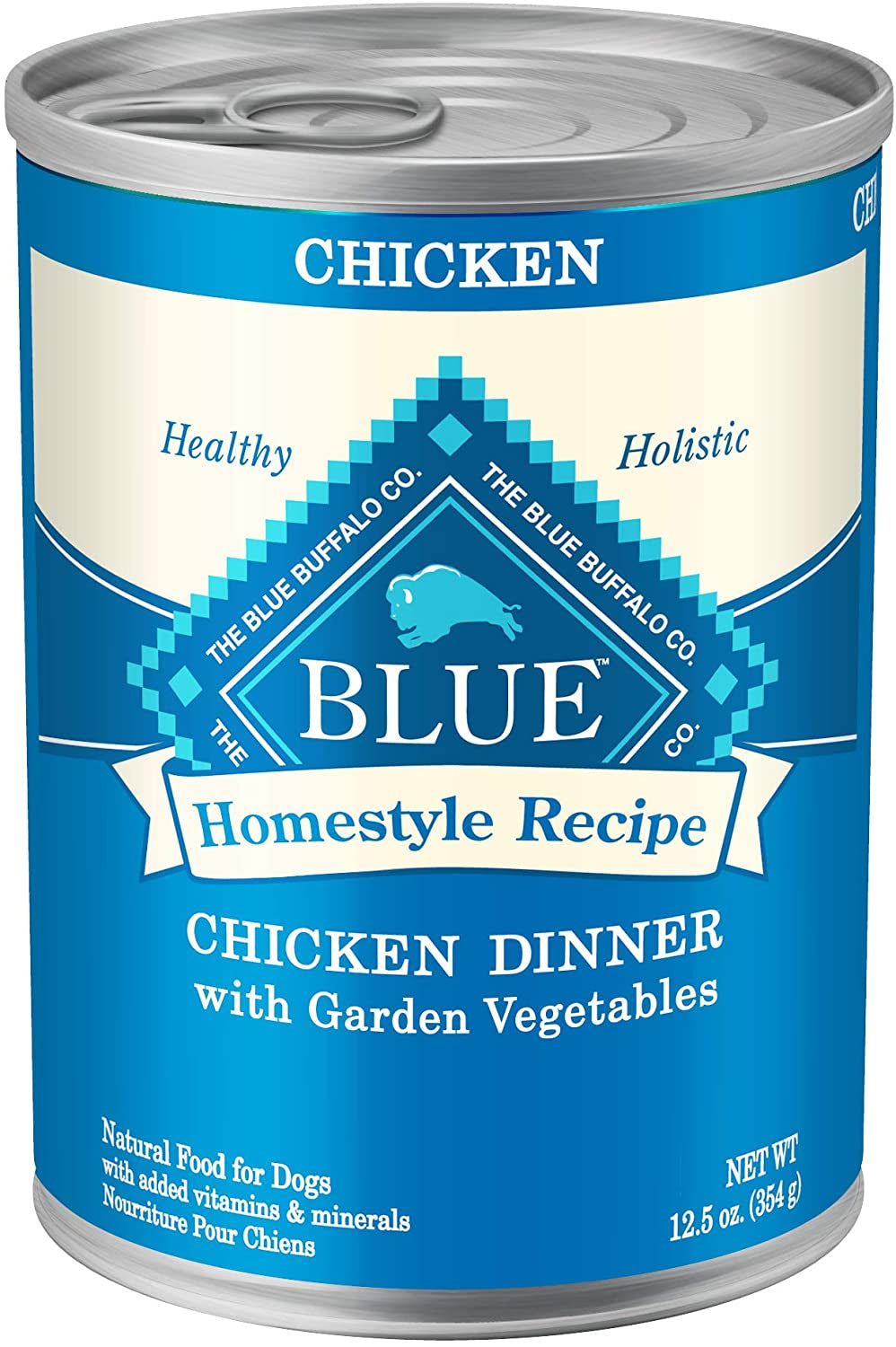 Blue Buffalo Homestyle Recipe Adult Wet Dog Food, Made with Natural Ingredients, Chicken Dinner with Garden Vegetables