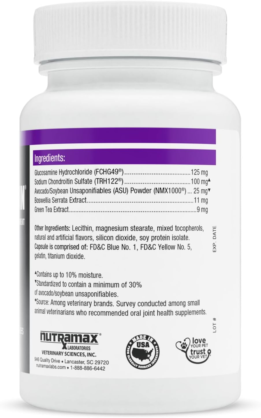 Nutramax Laboratories Dasuquin Joint Health Supplement for Cats - with Glucosamine, Chondroitin, ASU, Boswellia Serrata Extract, and Green Tea Extract