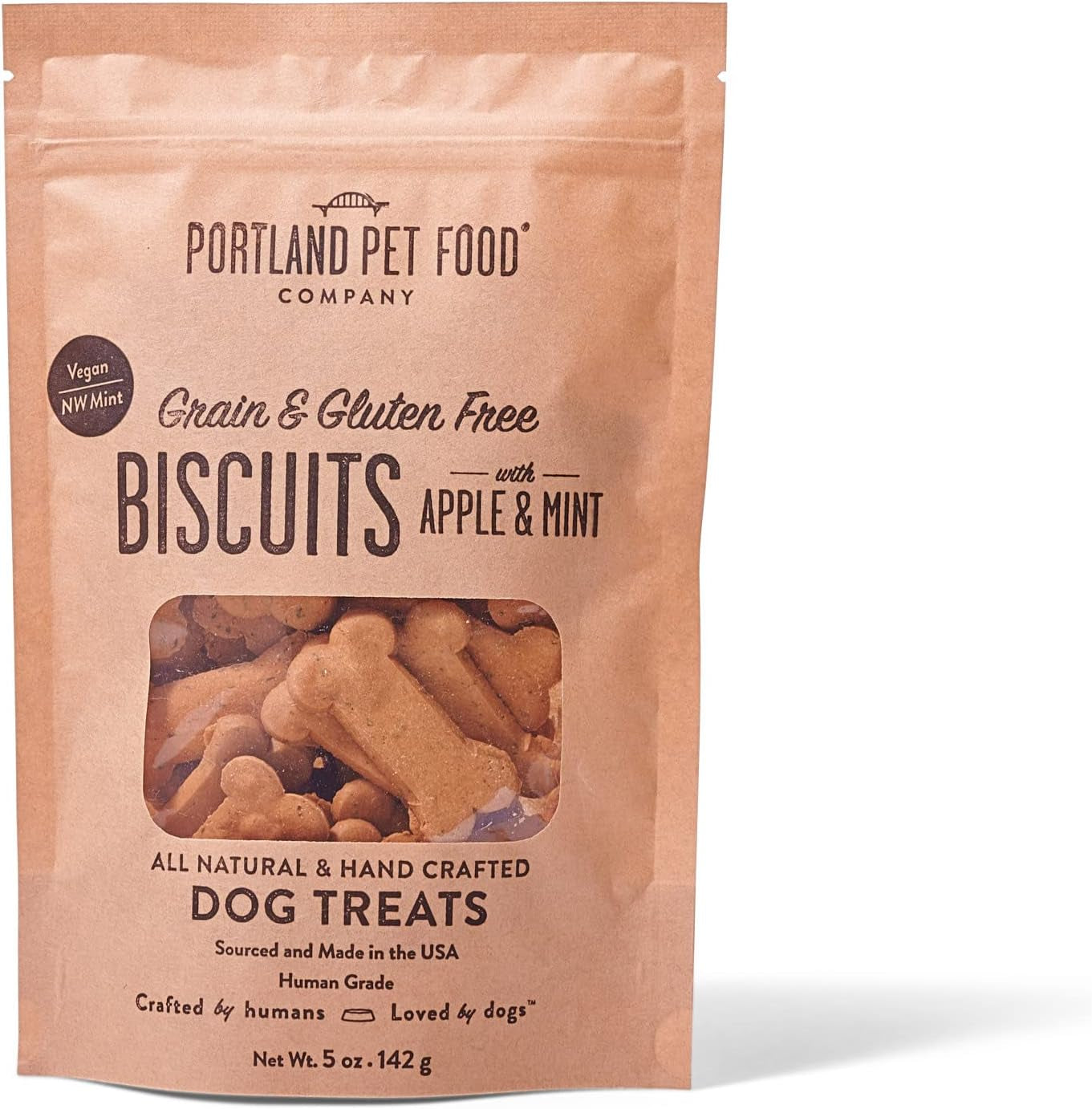 Portland Pet Food Company Healthy Dog Treats - Grain-Free, Human-Grade - Natural Dog Training Treats & Biscuits Made in the USA Only