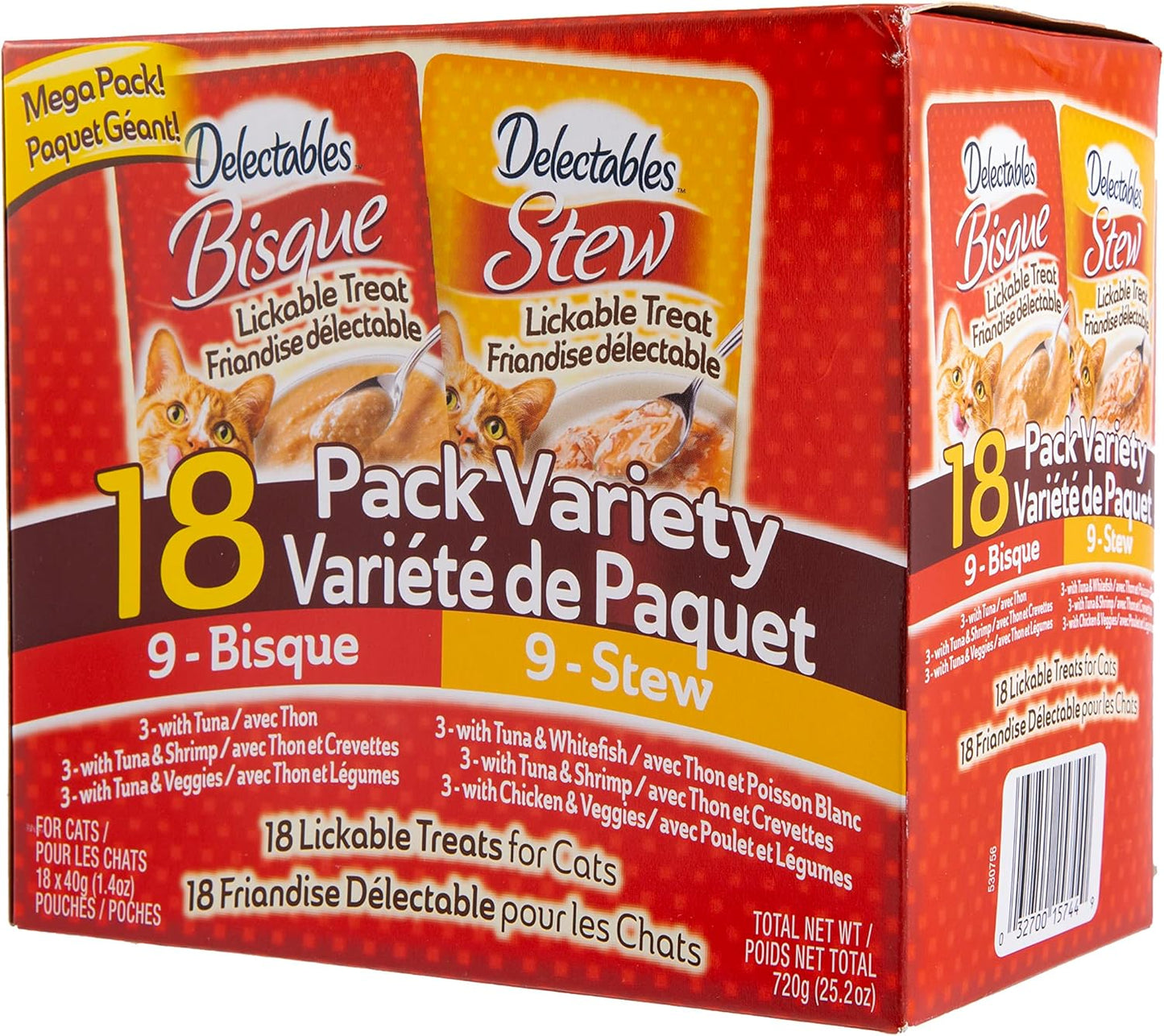 Hartz Delectables Bisque Variety Pack Lickable Cat Treat