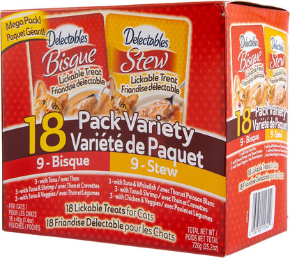 Hartz Delectables Bisque Variety Pack Lickable Cat Treat