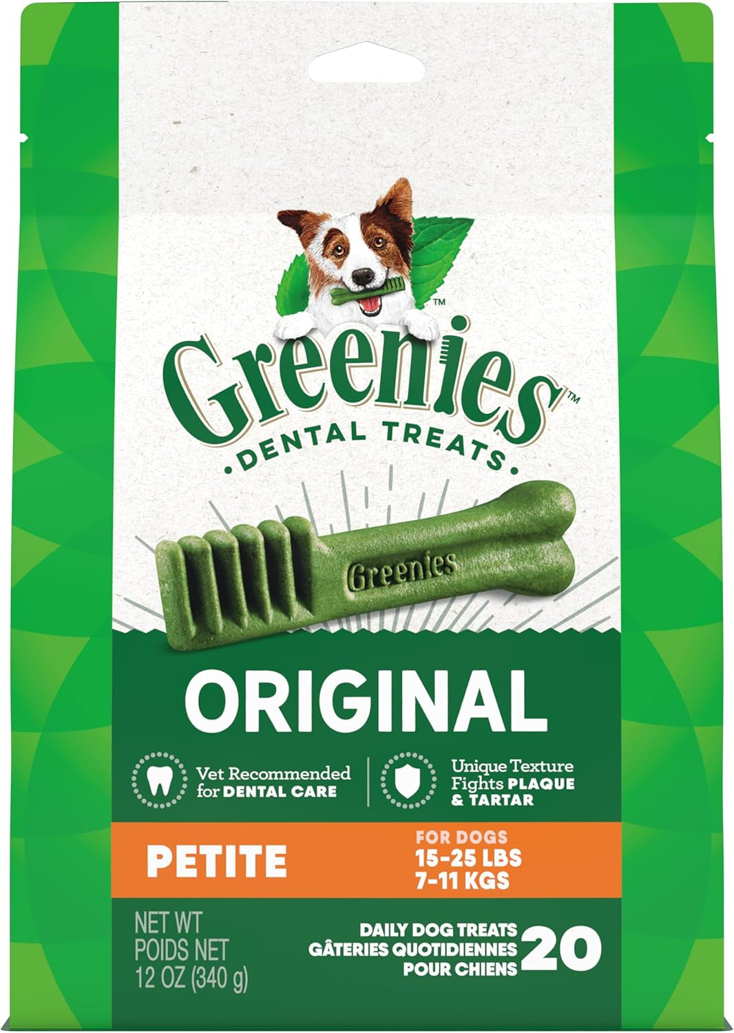 Greenies Original Petite Natural Dental Care Dog Treats