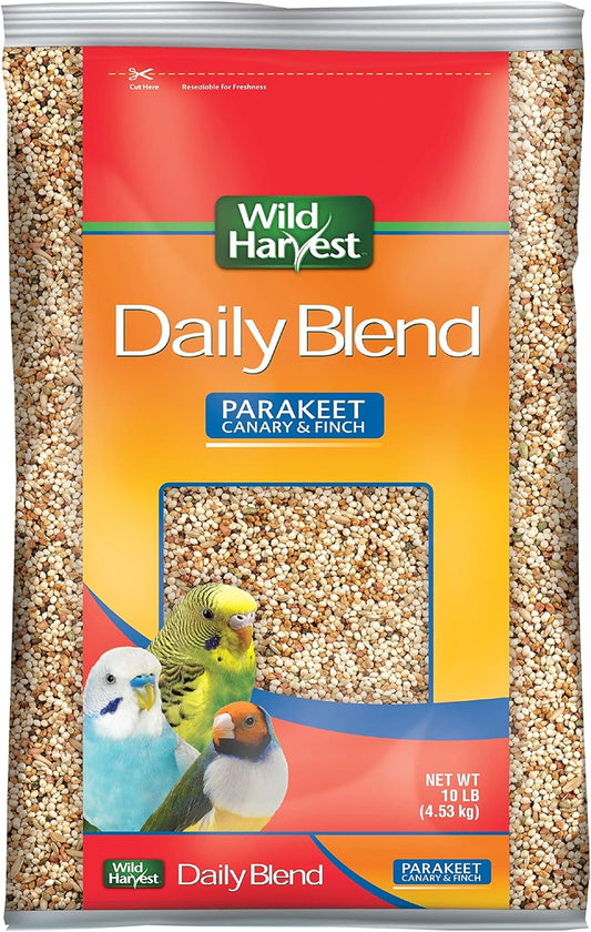 Daily Blend Nutrition Diet for Parakeet, Canary and Finch 10 Pounds