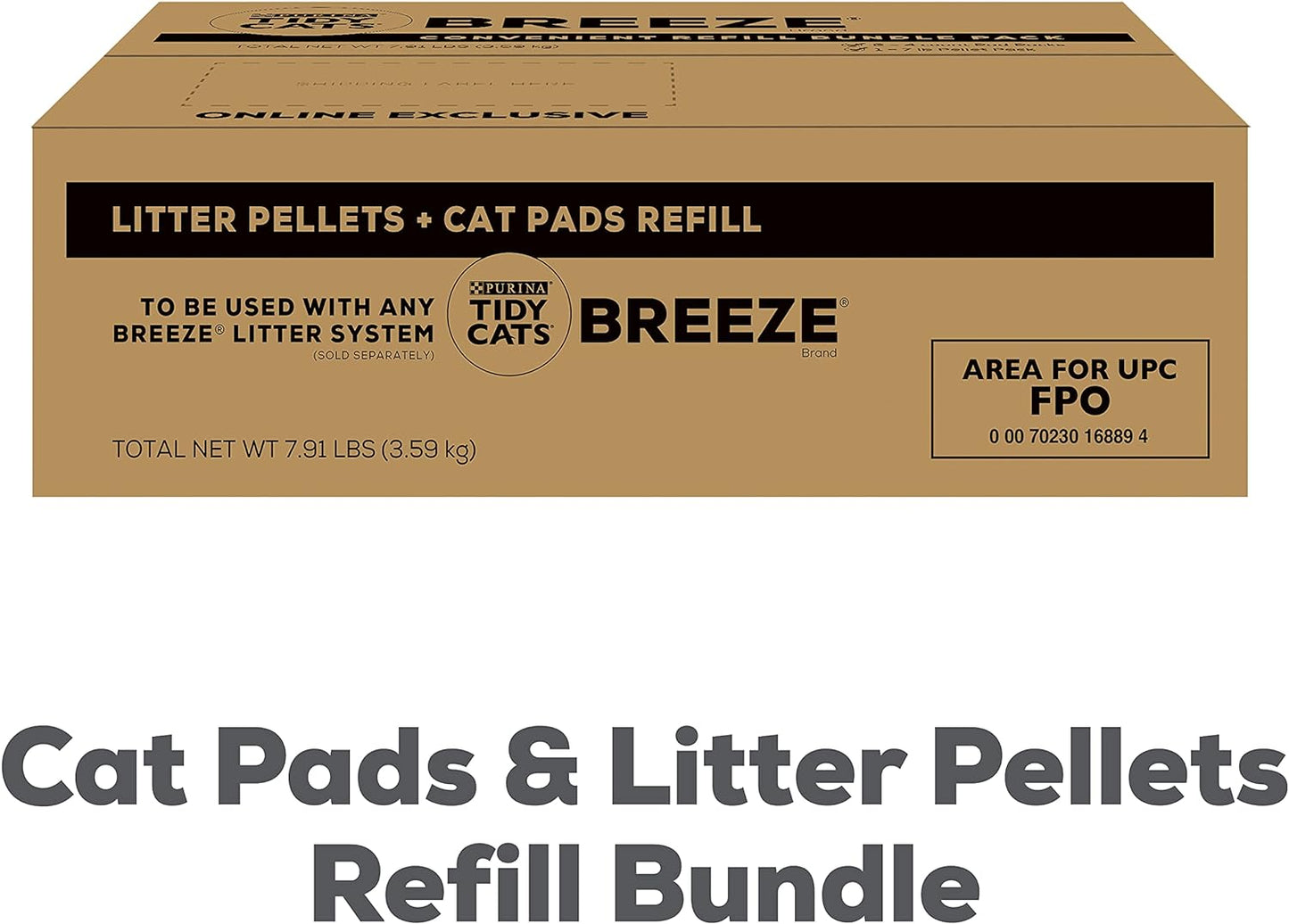 Purina Tidy Cats Breeze Litter System Cat Refill Bundle