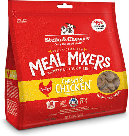 Stella & Chewy'S Freeze Dried Raw Chewy’S Chicken Meal Mixers - Dog Food Topper for Small & Large Breeds - Grain Free, Protein Rich Recipe