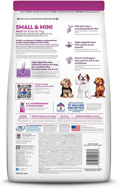 Sensitive Stomach & Skin, Adult 1-6, Small & Mini Breeds Stomach & Skin Sensitivity Support, Dry Dog Food, Chicken Recipe, 4 Lb Bag