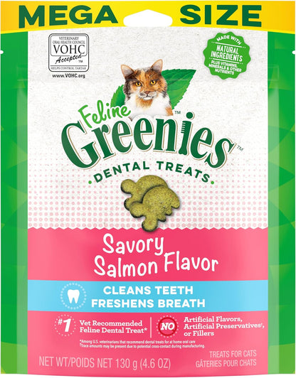 Greenies Feline Adult Natural Dental Care Cat Treats Savory