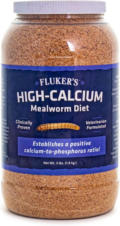 Fluker'S High Calcium Mealworm Diet, Can Be Used as a Gut-Loading Food or Bedding