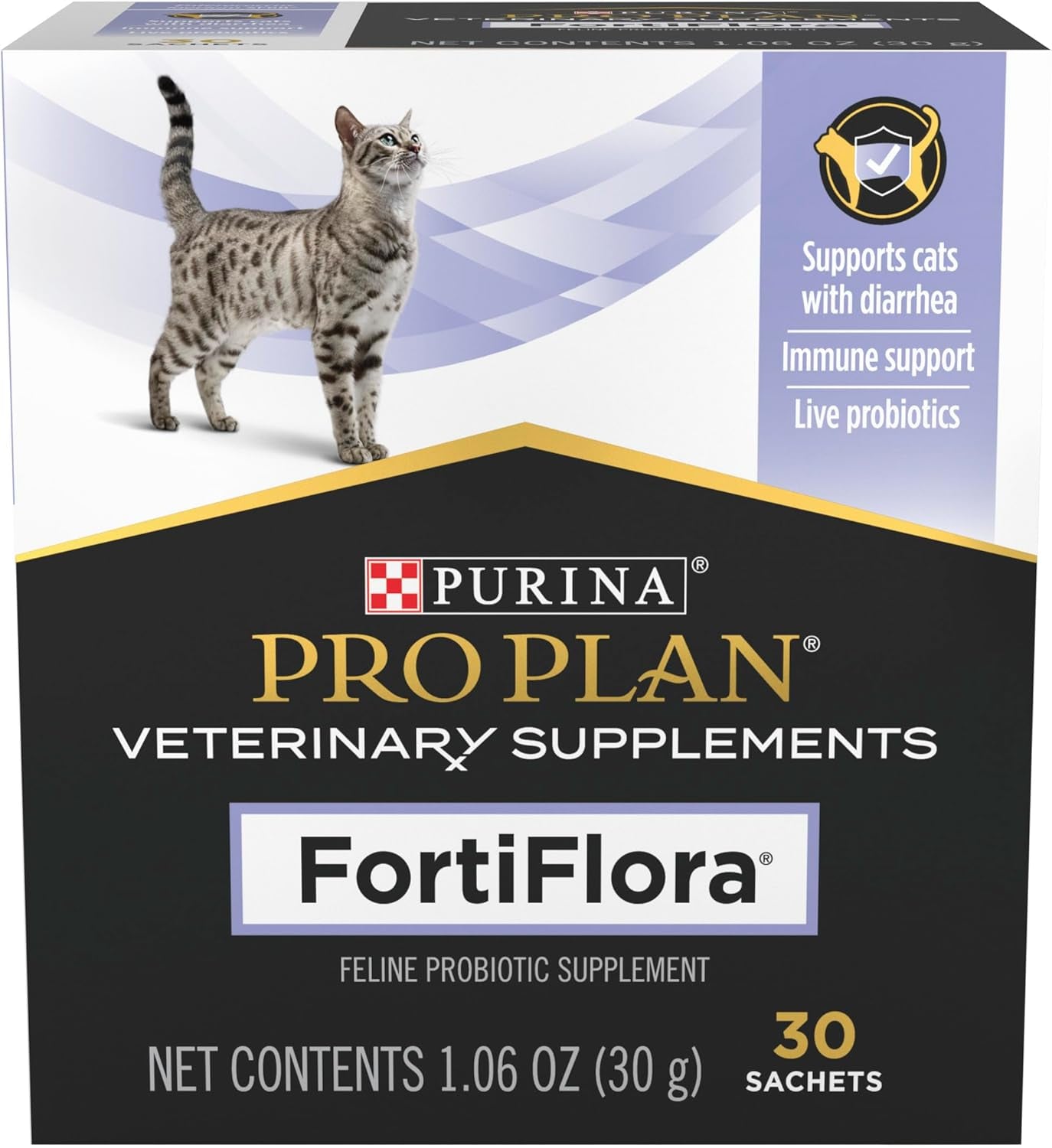 Purina Pro Plan Veterinary Supplements Fortiflora Cat Probiotic Supplement for Cats with Diarrhea