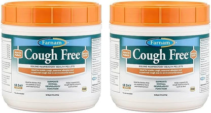 Farnam Cough Free Horse Cough Supplement Pellets, Provides Respiratory Support for Horses W/Seasonal Allergies or Stable Cough