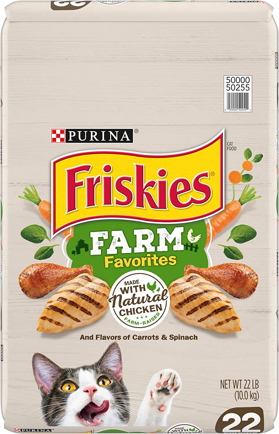 Purina Friskies Dry Cat Food, Farm Favorites with Chicken