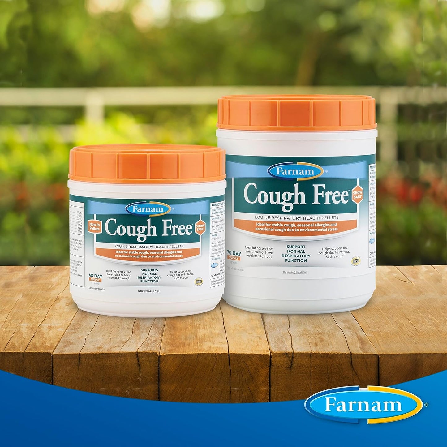 Farnam Cough Free Horse Cough Supplement Pellets, Provides Respiratory Support for Horses W/Seasonal Allergies or Stable Cough