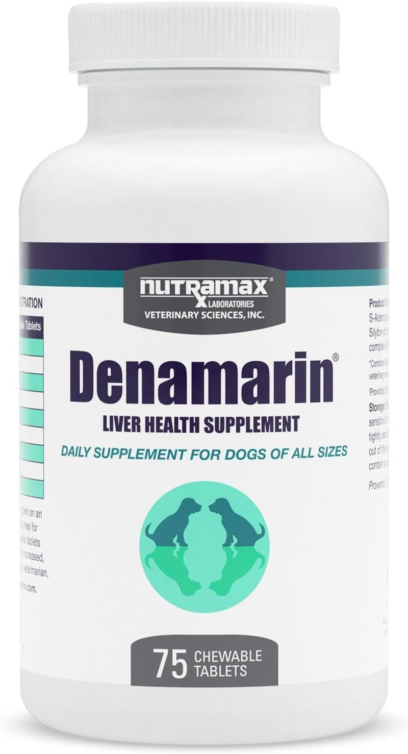 Nutramax Laboratories Denamarin for Dogs Chewable Tablets - 75 Count