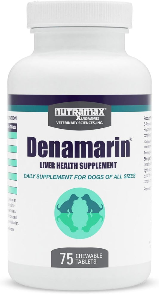 Nutramax Laboratories Denamarin for Dogs Chewable Tablets - 75 Count