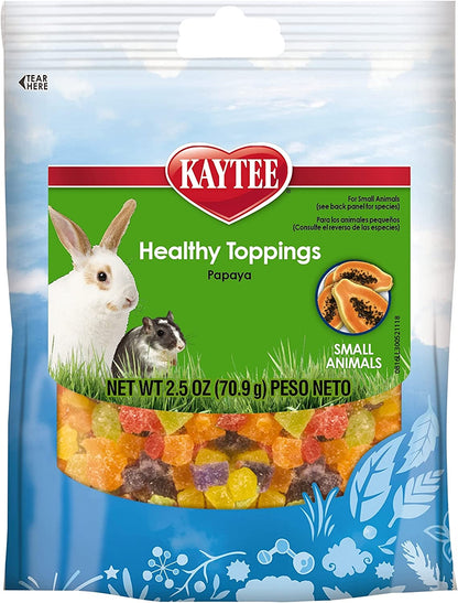 Kaytee Healthy Toppings Mixed Fruit Treat for Small Animals