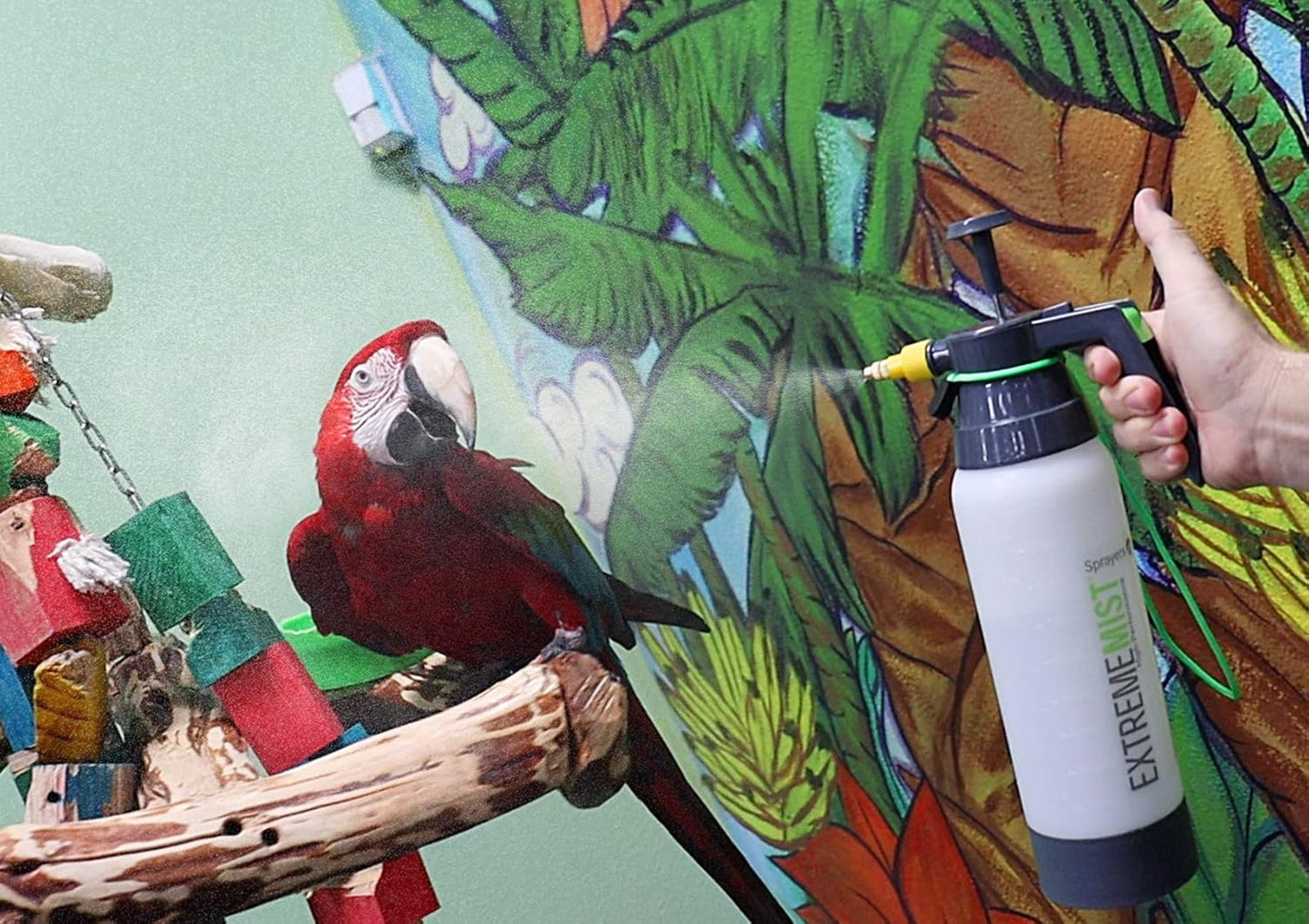 EXTREMEMIST High-Performance Bird Sprayer | Ultrafine Avian Pump Mister | Handheld Pet Bird Bath Mister | Adjustable Nozzle | Bird Cage Cleaner | Perfect for Macaws, Cockatiels, Parrots & More