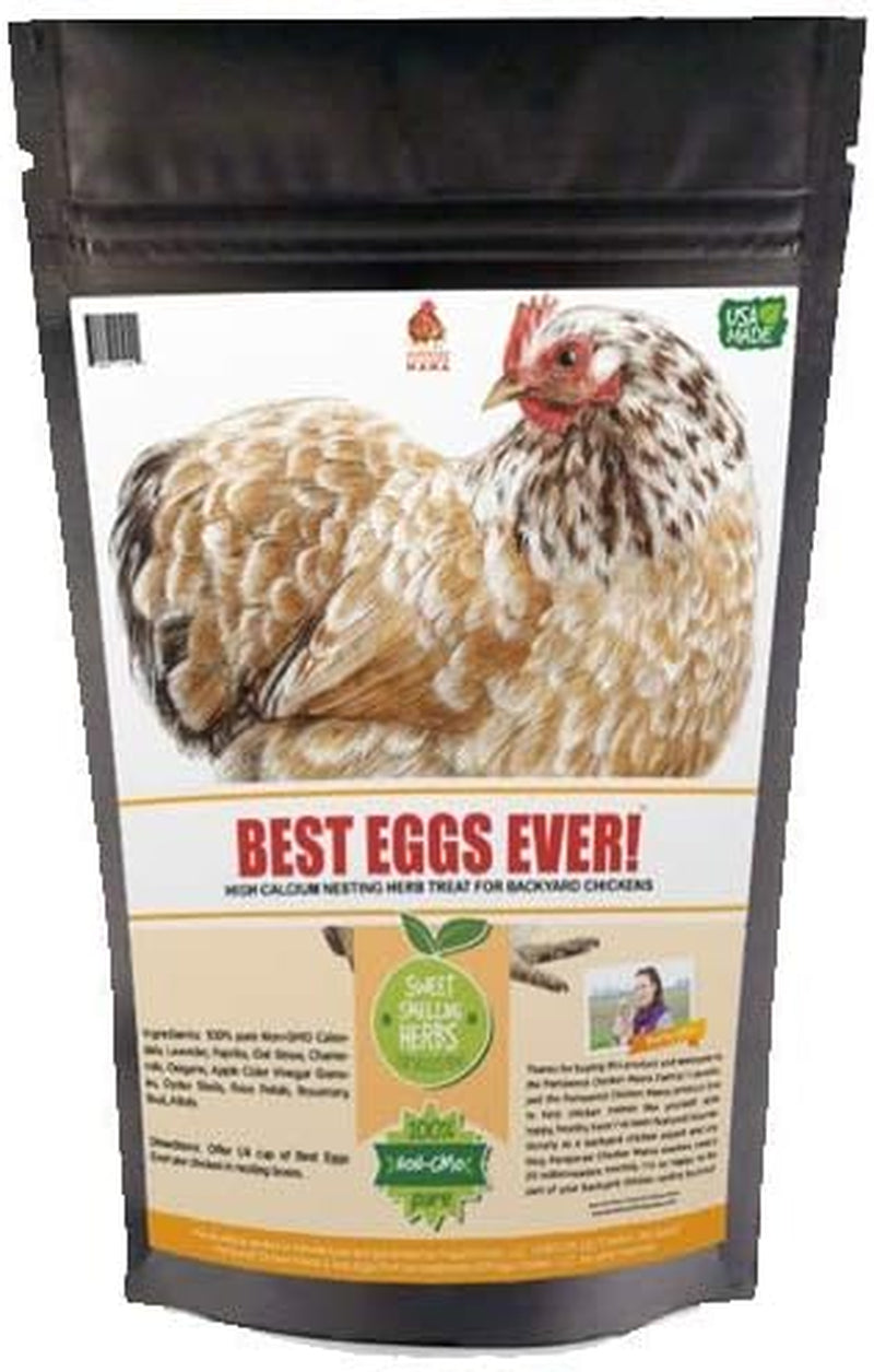 Pampered Chicken Mama Best Eggs Ever! Nesting Herbs for Chickens, Calcium Supplement for Chickens, Chicken Feed Supplies, Hen Treats for Coops