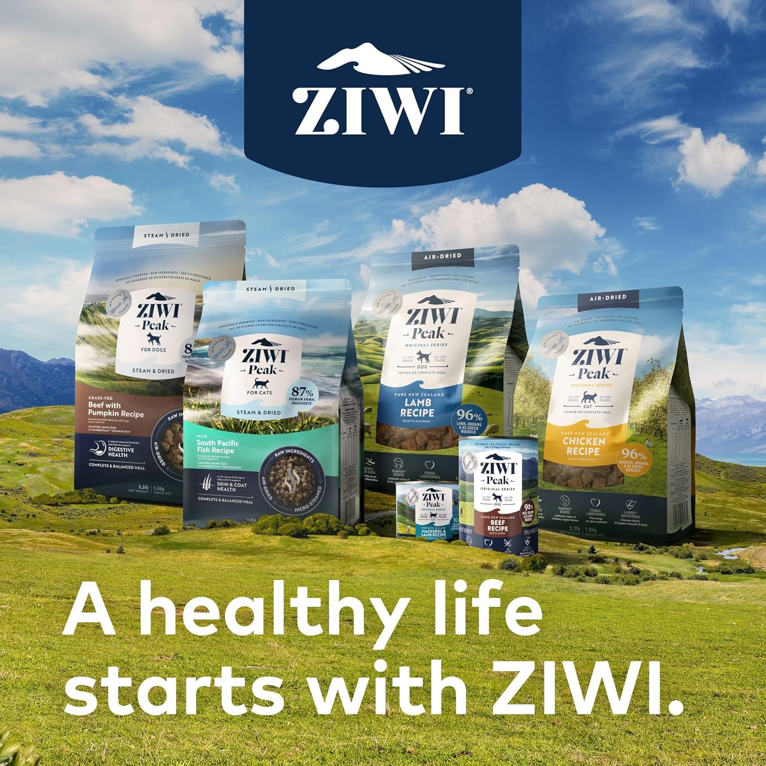 ZIWI Peak Air-Dried Dog Food - All Natural, High Protein, Grain Free, Limited Ingredient with Superfoods