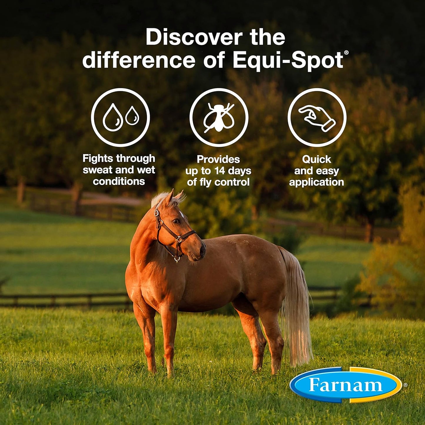 Farnam Equi-Spot, Horse Fly Control, Long-Lasting Protection