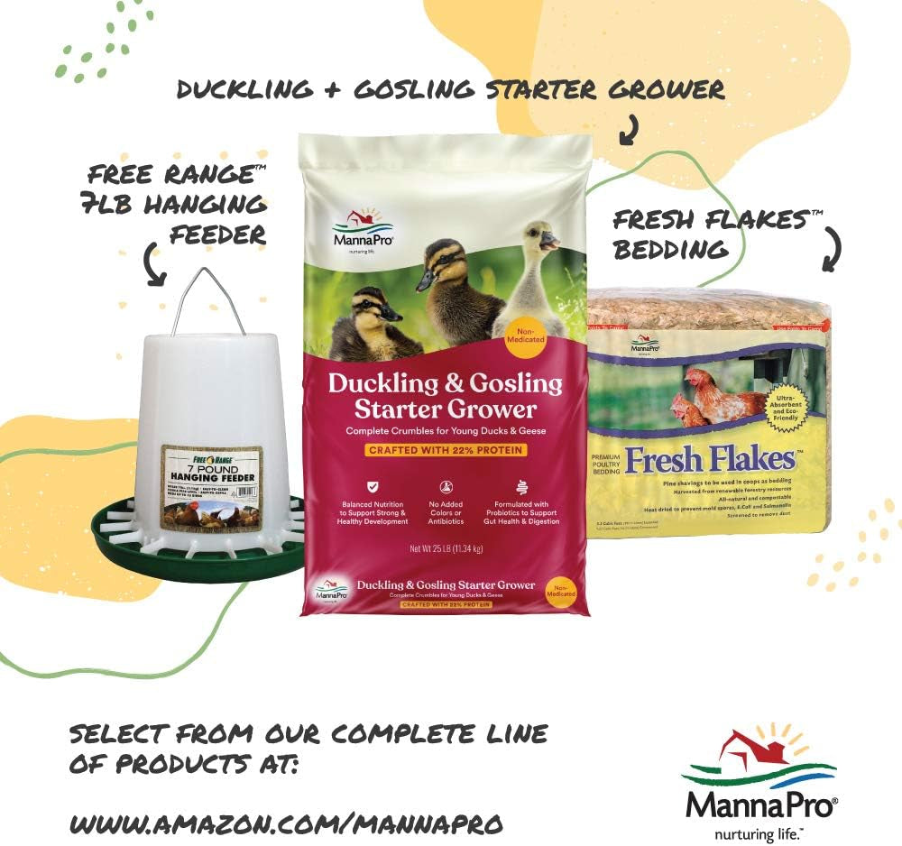 Manna Pro Duck Layer Pellet, High Protein for Increased Egg Production, Formulated with Probiotics to Support Healthy Digestion