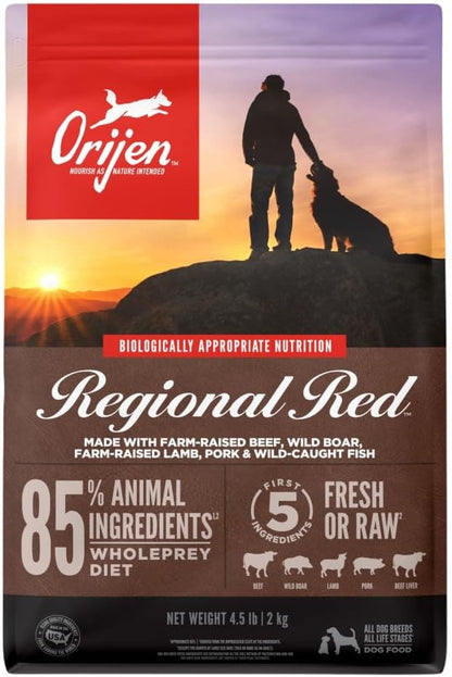 ORIJEN Original Dry Dog Food, Grain Free Dog Food for All Life Stages, Fresh or Raw Ingredients