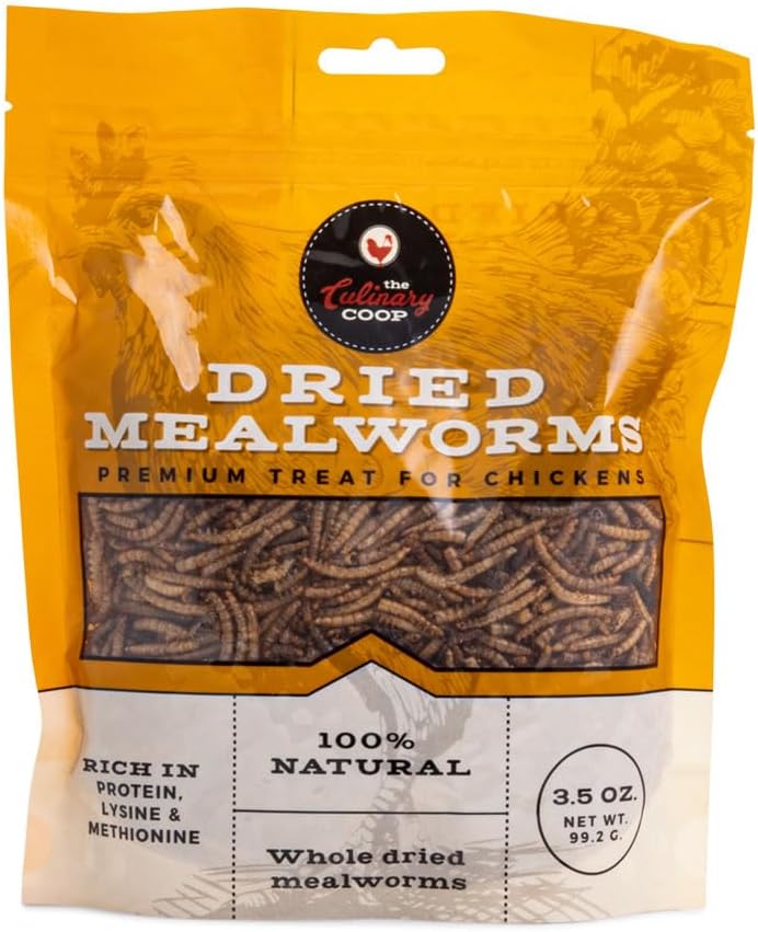 Fluker'S Culinary Coop Premium Chicken Treats, Mealworms, High Protein Worm, Nutritious Treat