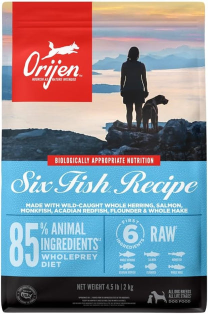 ORIJEN Original Dry Dog Food, Grain Free Dog Food for All Life Stages, Fresh or Raw Ingredients