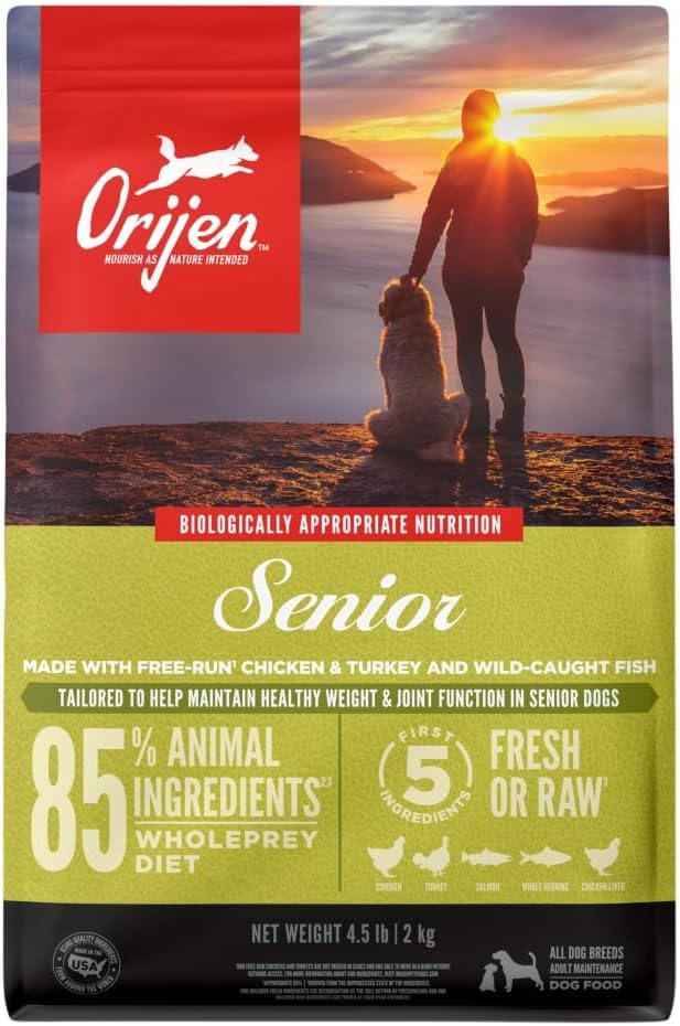 ORIJEN Original Dry Dog Food, Grain Free Dog Food for All Life Stages, Fresh or Raw Ingredients