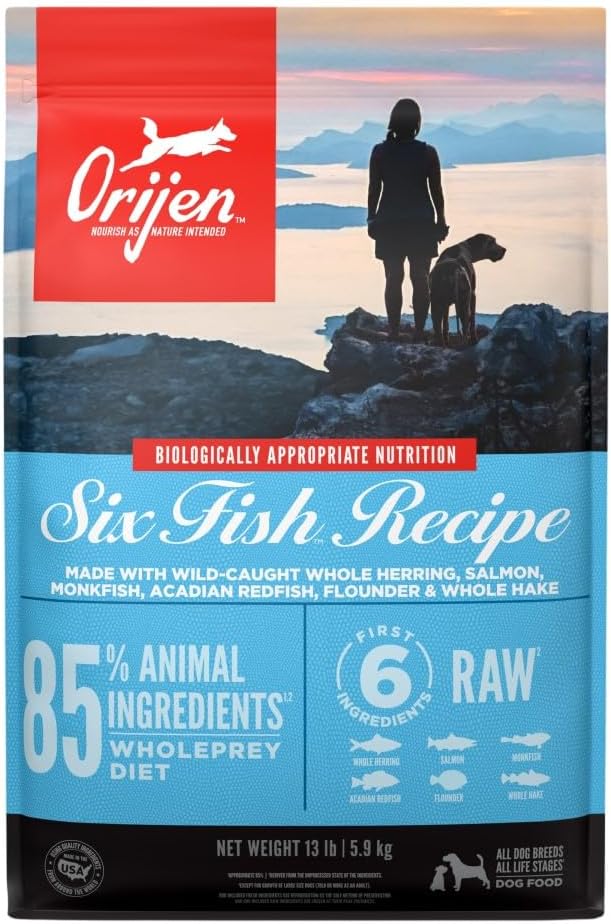 ORIJEN Original Dry Dog Food, Grain Free Dog Food for All Life Stages, Fresh or Raw Ingredients