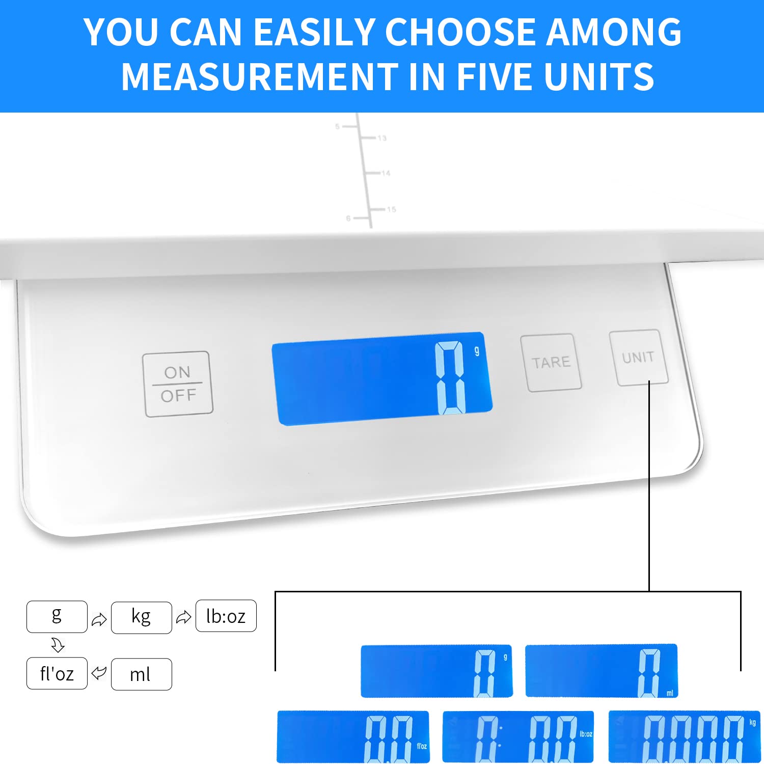 Digital Pet Scale for Small Animal, Whelping Scale,Mini Precision Gram Weight Balance Scale, High Precision 1G, Suitable for Newborn Pets