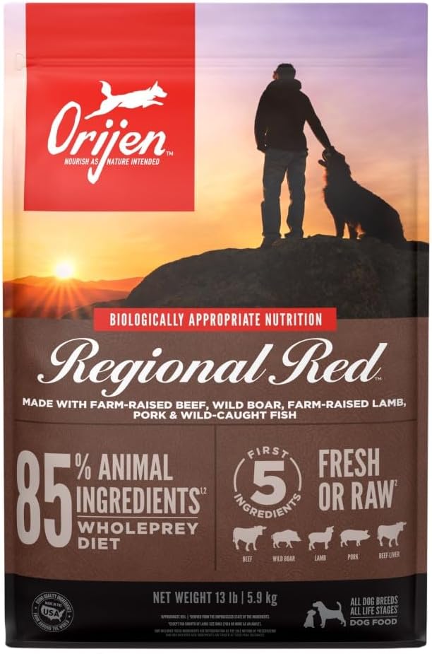 ORIJEN Original Dry Dog Food, Grain Free Dog Food for All Life Stages, Fresh or Raw Ingredients