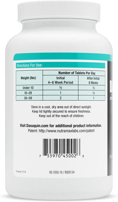 Nutramax Dasuquin Joint Health Supplement for Small to Medium Dogs - with Glucosamine, Chondroitin, ASU, Boswellia Serrata Extract, Green Tea Extract, 150 Chewable Tablets