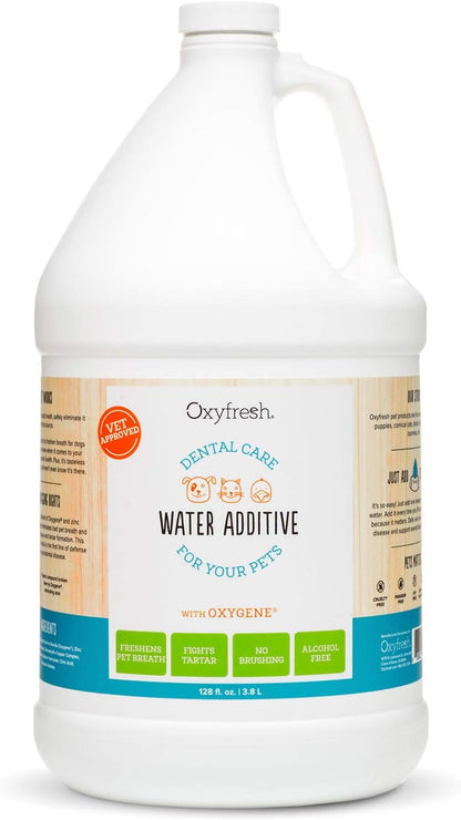 Premium Pet Dental Care Solution Pet Water Additive: Best Way to Eliminate Bad Dog Breath and Cat Bad Breath - Fights Tartar & Plaque - so Easy, Just Add to Water! Vet Recommended