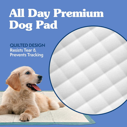 Simple Solution Large Pee Pads for Dogs, XL Puppy Potty Training Wee Wee Pad, 6 Layers Thick, Instashield Absorbent, Attracts Dogs, Leak Proof, Odor Neutralizing, Disposable, LARGE 23"X24", 100 Count