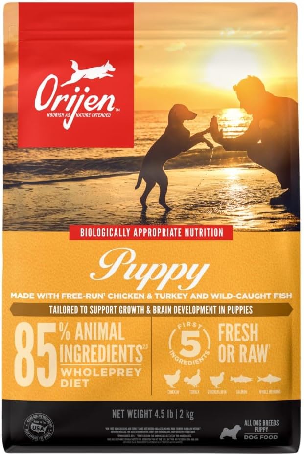 ORIJEN Original Dry Dog Food, Grain Free Dog Food for All Life Stages, Fresh or Raw Ingredients