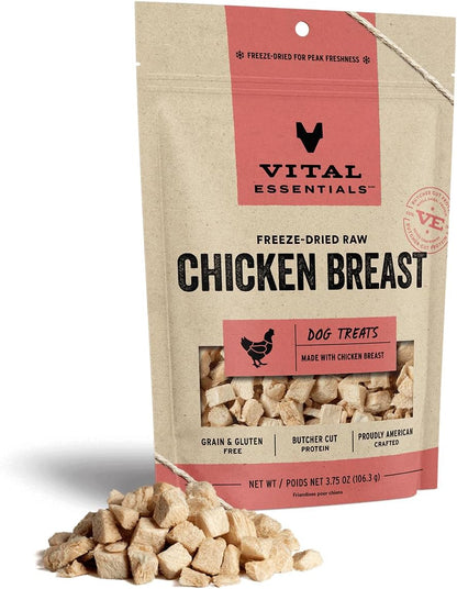 Vital Essentials Freeze Dried Raw Single Ingredient Dog Treats, Beef Liver