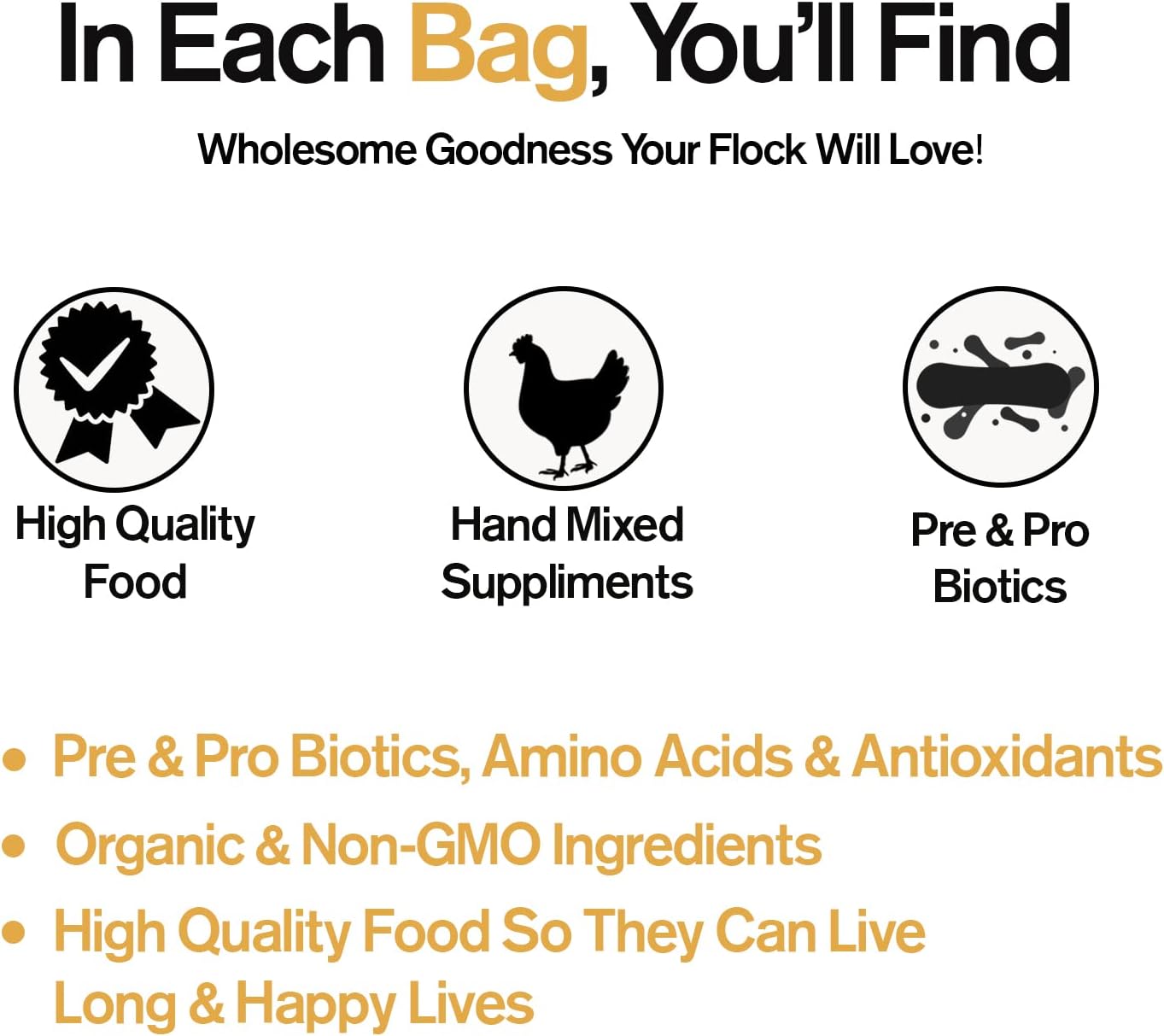 Naturally Fortified Treats - Protein Rich Supplement Suitable for Chickens, Hens and Ducks, Hand Mixed with USA Grown Ingredients - Equinox Blend