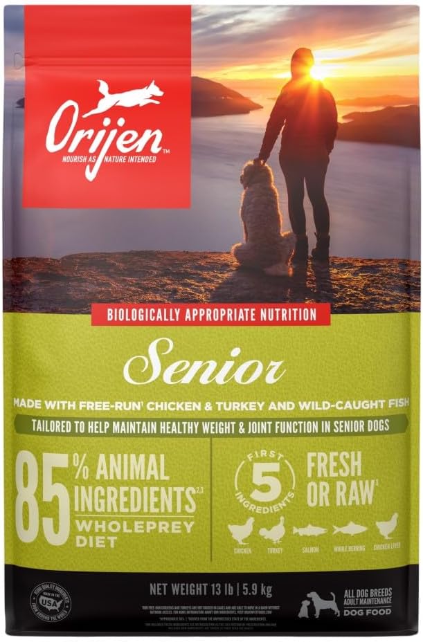 ORIJEN Original Dry Dog Food, Grain Free Dog Food for All Life Stages, Fresh or Raw Ingredients