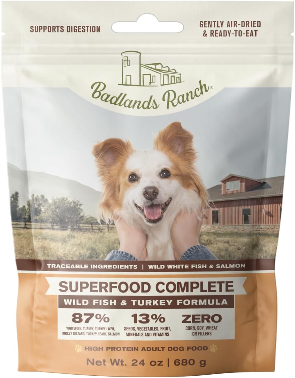 By Katherine Heigl- Superfood Complete Beef Formula Adult Dog Food, Air-Dried, High Protein, Zero Fillers, Superfood Nutrition