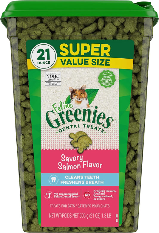 Greenies Feline Adult Natural Dental Care Cat Treats Savory