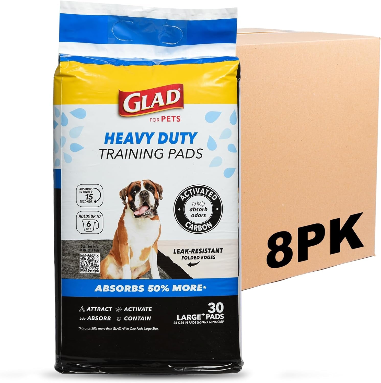 for Pets Black Charcoal Puppy Pads - Super Absorbent Disposable Dog Pee Pads, Potty Training Pads, and Pet Supplies - Dog Pee Pads for Crate Training and Indoor Use 23" X 23" - 100 Count