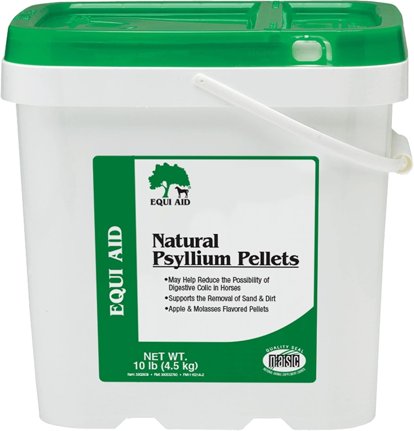 Farnam Equi Aid Natural Horse Psyllium Pellets Supplement, Supports Removal of Sand & Dirt from the Ventral Colon