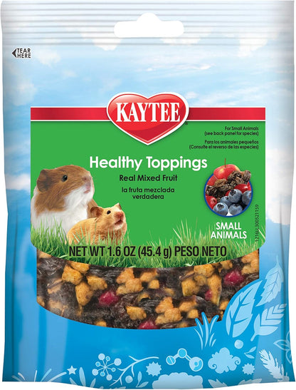 Kaytee Healthy Toppings Mixed Fruit Treat for Small Animals